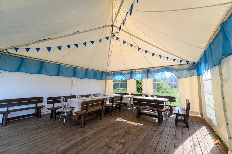 Летний шатер у реки  в «Местечко Бор» фотография №4