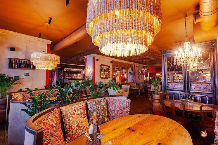 Зал ресторана  в «Хачапури Марико» фотография №1