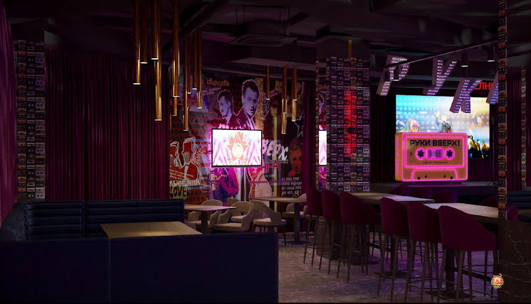 Основной зал в «Руки ВВерх! Бар» фотография №8