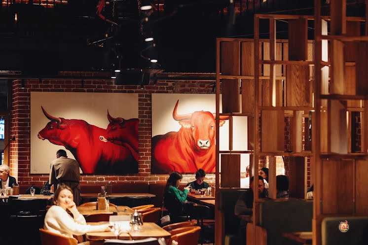 Основной зал в «Мясной №1» фотография №3