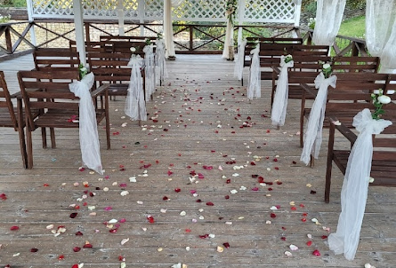 Беседка "ГРОТ" (Беседка для регистраций) в Зал ресторана "Корчма" - 2 этаж