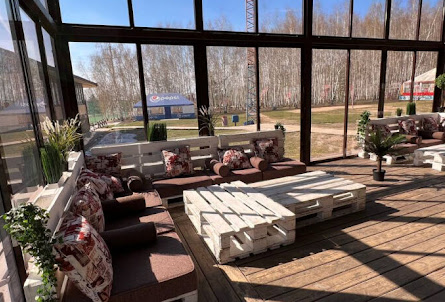 Стеклянная беседка в Ресторан «Капкан»