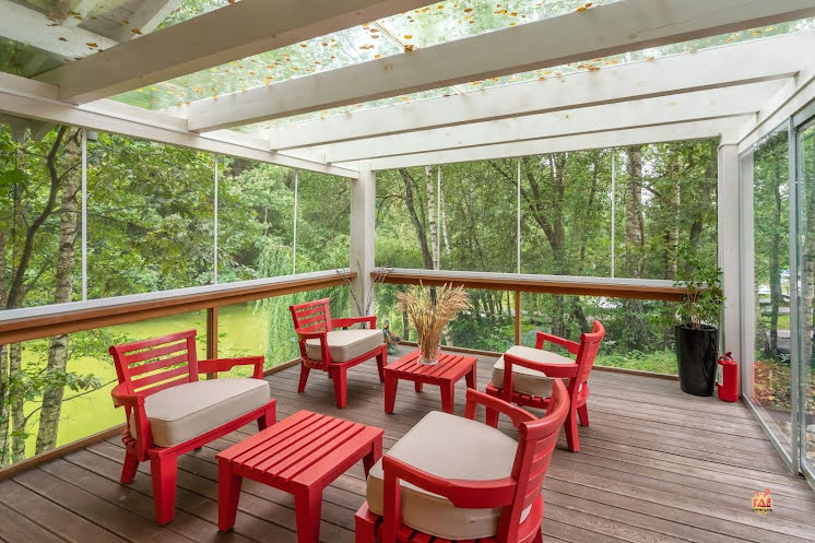 Белая беседка  в «Зеленое озеро» фотография №13