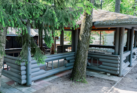 Малая беседка в Панорамный шатер