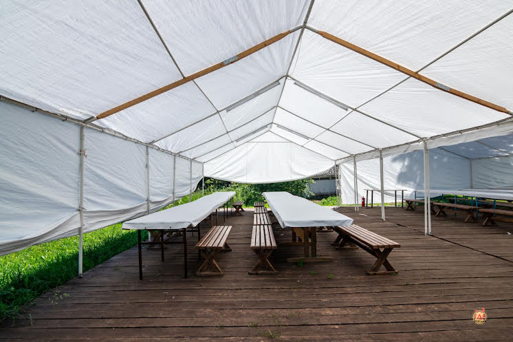 Белый шатер в «Зорька» фотография №6