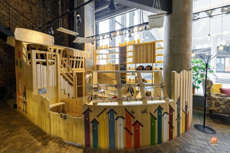 Основной зал  в «Osteria Mario ТРЦ «Саларис»» фотография №9