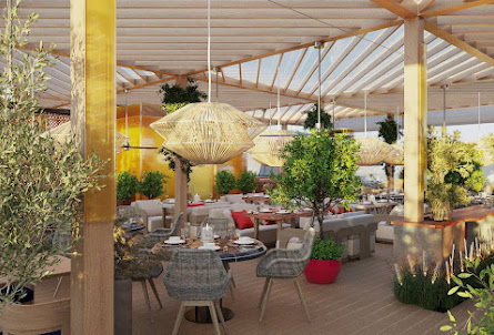 Терраса на крыше  в Терраса 1 этаж