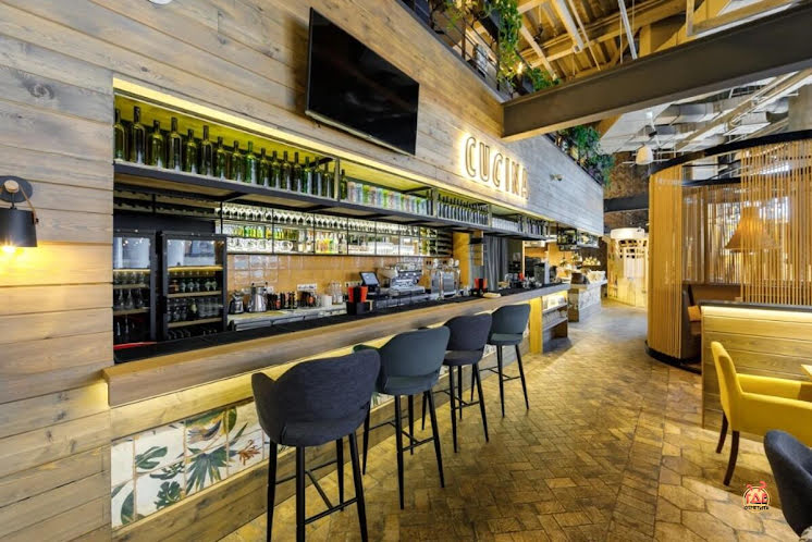 Основной зал  в «Osteria Mario ТРЦ «Саларис»» фотография №5