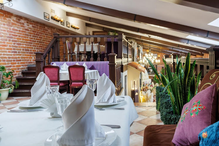 Зал с дровяной печью в «Татарская усадьба» фотография №1