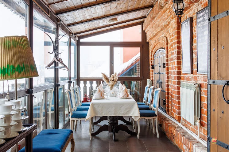 Зал с дровяной печью в «Татарская усадьба» фотография №3