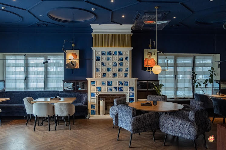 Каминный зал  в «Бык и Море» фотография №3