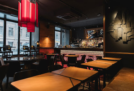 Барная зона  в Гостиная комната 