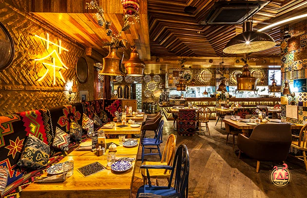 Зал ресторана  в «Чайхона №1 на Новом Арбате» фотография №5