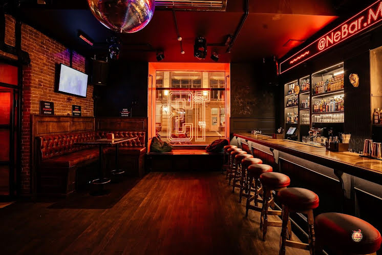 Зал ресторана  в «Небар на Мясницкой» фотография №5