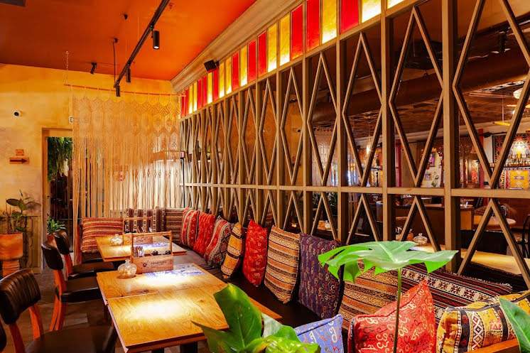 Зал ресторана  в «Хачапури Марико» фотография №3