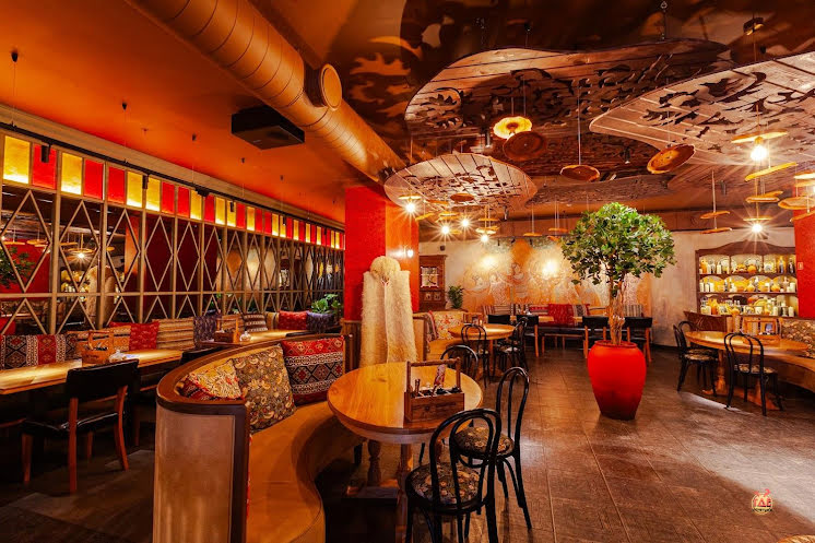 Зал ресторана  в «Хачапури Марико» фотография №4