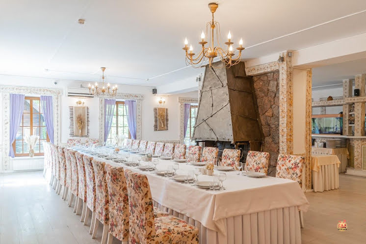 Каминный зал ресторана "Черемша" в «Старая Мельница» фотография №7