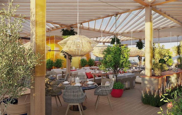 Терраса на крыше  в «Теплые страны» фотография № 1