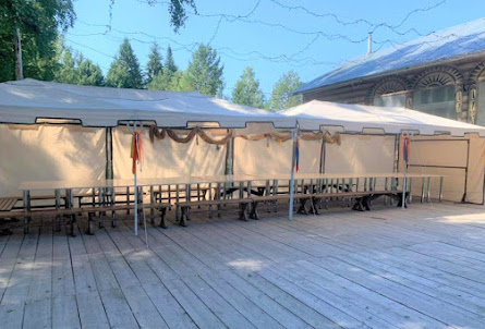 Бежевый шатер в Банкетный зал