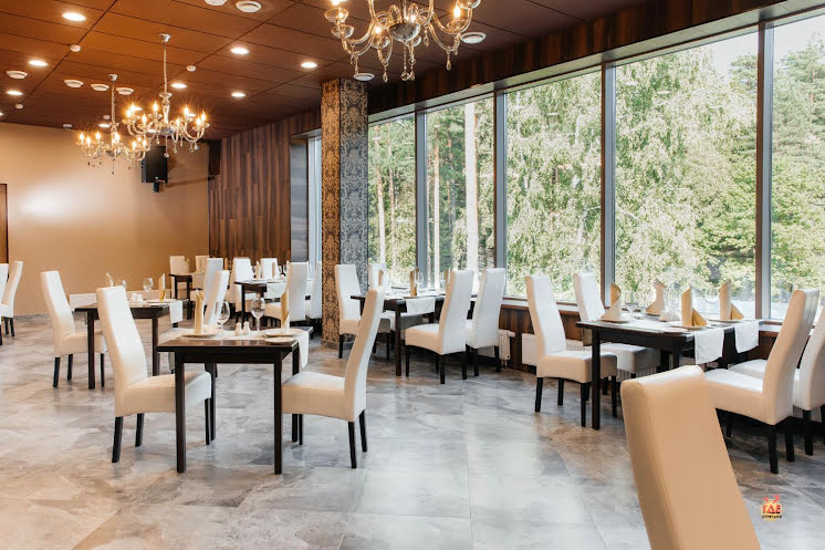 Основной зал ресторанного комплекса в «БОР» фотография №16