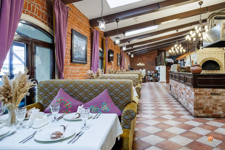 Зал с дровяной печью в «Татарская усадьба» фотография №17