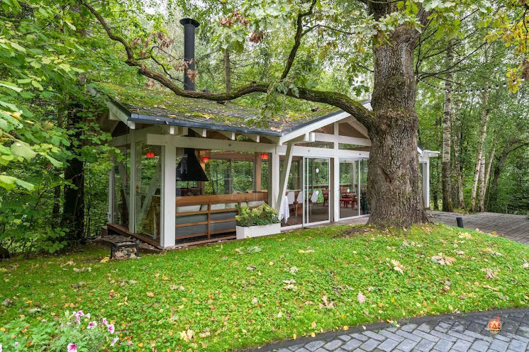 Белая беседка  в «Зеленое озеро» фотография №11