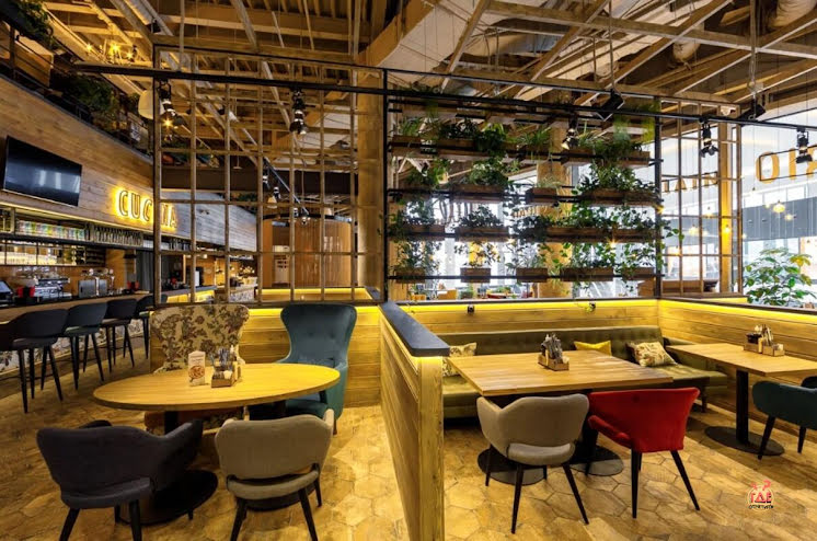 Основной зал  в «Osteria Mario ТРЦ «Саларис»» фотография №1