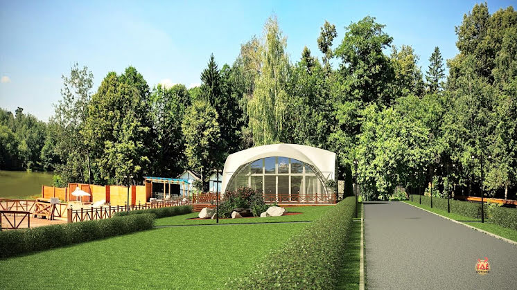 Шатер у озера в «Гребнево» фотография №11