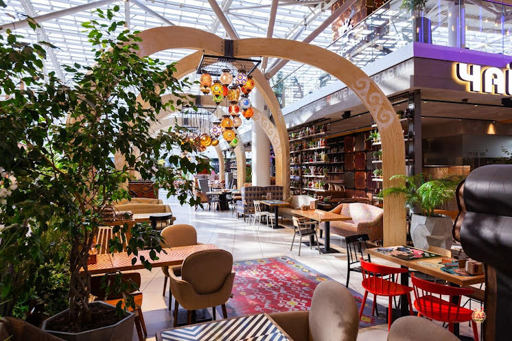 Зал ресторана  в «Чайхона №1 Авиапарк» фотография №17